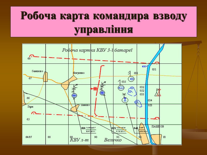 Робоча карта командира взводу управління